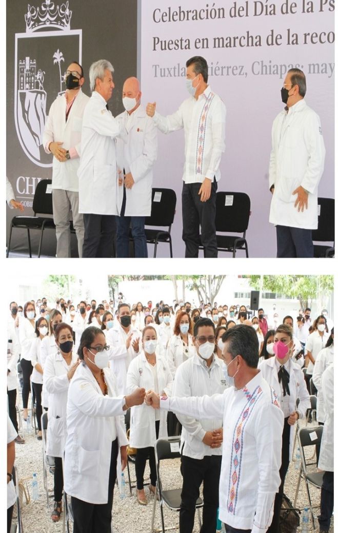 Entregan reconocimientos a psicólogas y psicólogos de Chiapas por su labor ante la pandemia