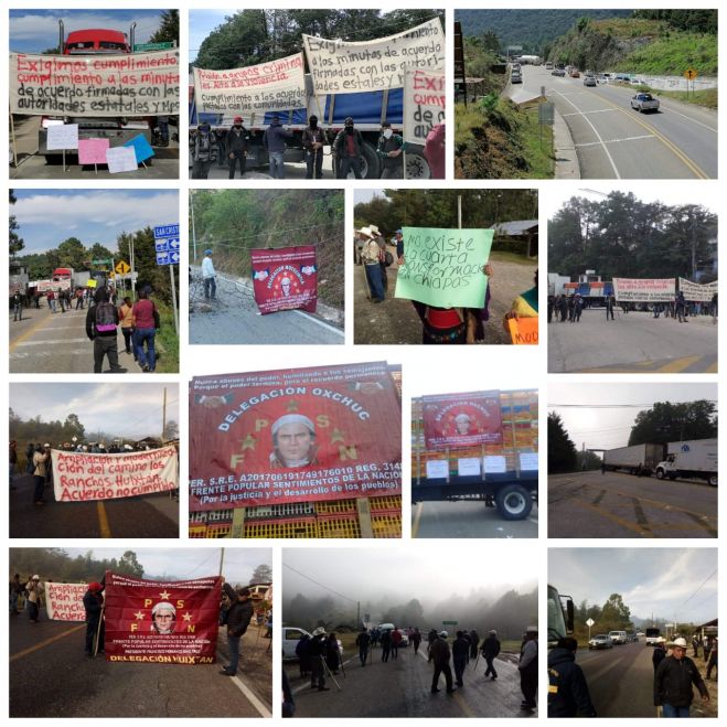 BLOQUEAN ENTRADAS Y SALIDAS DE SAN CRISTÓBAL