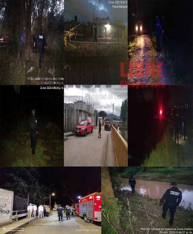 CONTIN&Uacute;A B&Uacute;SQUEDA DE MENOR QUE CAY&Oacute; AL R&Iacute;O EN EL TIVOLI
