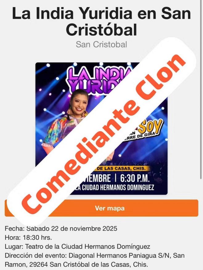 Esc&aacute;ndalo en el evento de hoy: anuncian a India Yuridia, pero llegar&aacute; solo un &ldquo;clon&rdquo; por incumplimiento de los organizadores