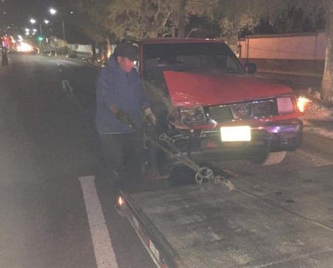 Pérdidas materiales deja accidente de tránsito en San Cristóbal de Las Casas 