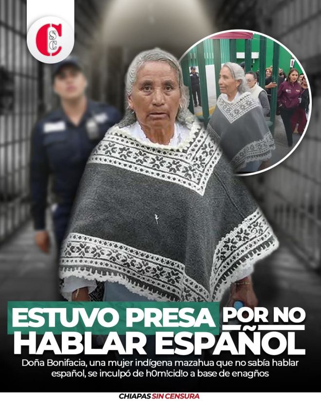 Estuvo presa por años por no hablar español, la inculparon.