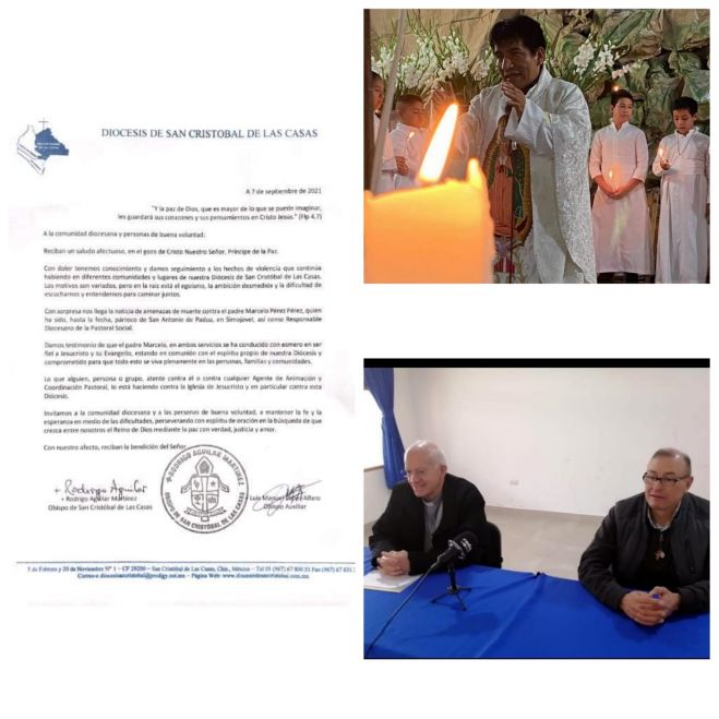 Amenazan de muerte a p&aacute;rroco de Simojovel, aseguran obispos