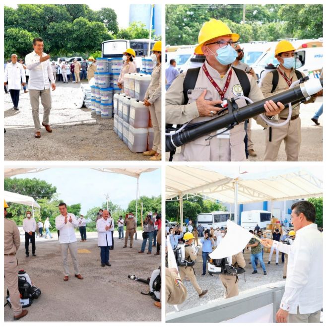 FORTALECE RUTILIO ESCAND&Oacute;N ACCIONES CONTRA EL DENGUE CON ENTREGA DE VEH&Iacute;CULOS, INSUMOS Y EQUIPAMIENTO