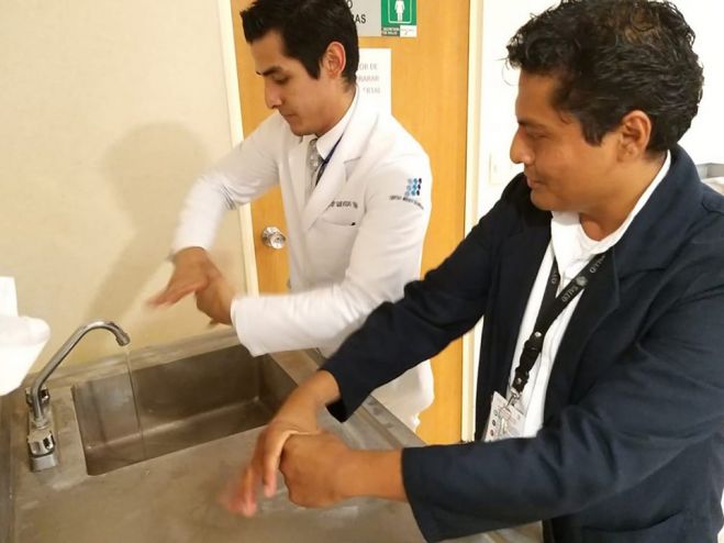 Hospital &ldquo;G&oacute;mez Maza&rdquo; inicia Programa Permanente de Lavado de Manos