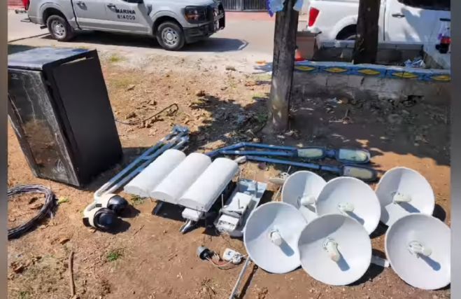 FGE desmantela antena receptora de imágenes de cámaras de video vigilancia, utilizada por la delincuencia organizada