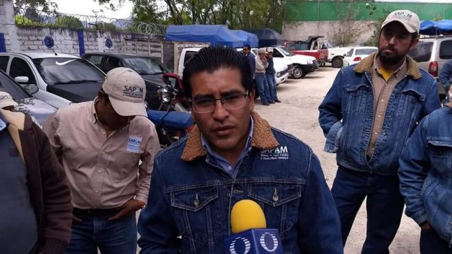Trabajadores del Sapam piden la destituci&oacute;n del director y administrativos en San Crist&oacute;bal de Las Casas 