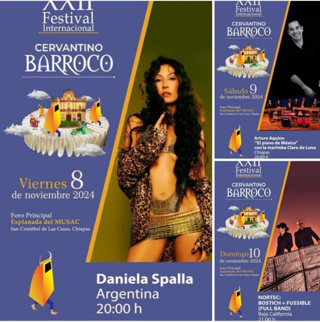 San Crist&oacute;bal de Las Casas celebra el XXII Festival Internacional Cervantino Barroco con arte y cultura