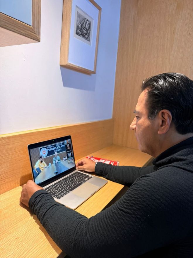 Eduardo Ram&iacute;rez Aguilar impulsa coordinaci&oacute;n para proteger a familias chiapanecas y visitantes