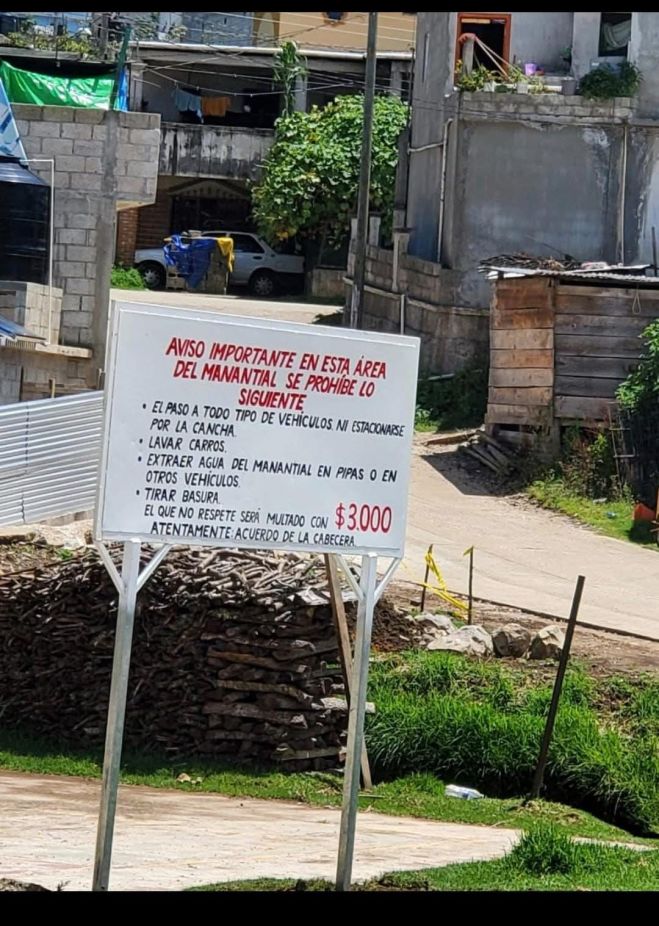 Proh&iacute;ben extracci&oacute;n de agua en manantial de Chamula