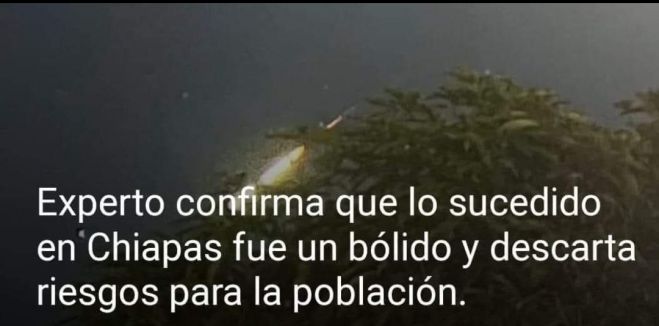 LA EXPLOSIÓN EN EL CENTRO DE CHIAPAS... FUE UN EVENTO ATMOSFÉRICO