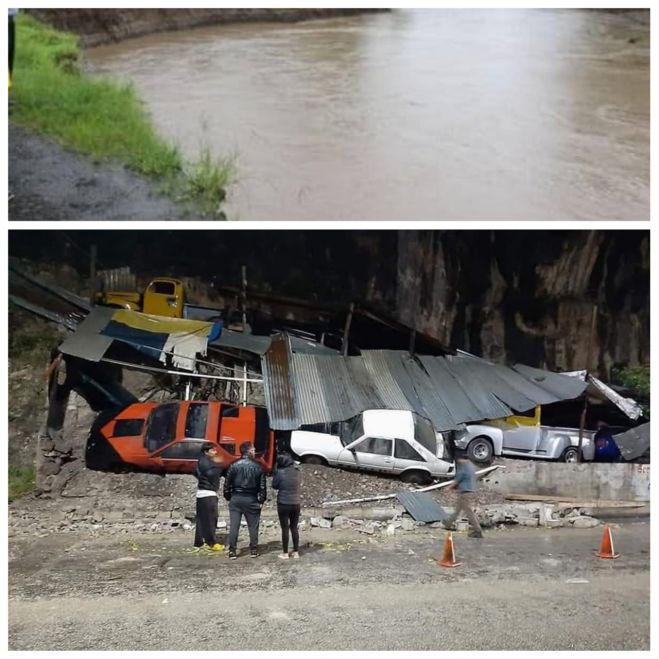 Da&ntilde;os materiales deja desgajamiento de un cerro en San Crist&oacute;bal de Las Casas 