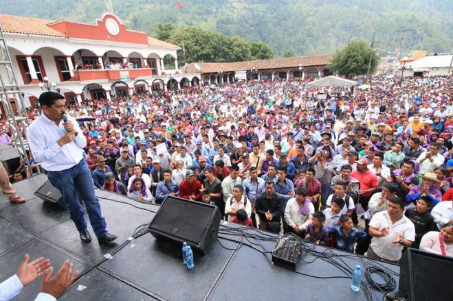 La fuerza electoral de Mover a Chiapas  en Tenejapa con Fernando Castellanos