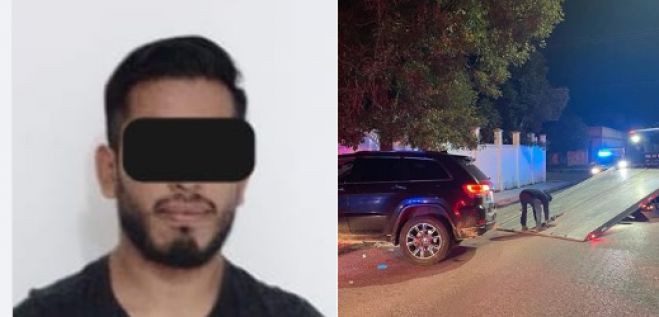 Tras persecución, Policía Municipal detiene a ebrio conductor que chocó en panteón de SCLC