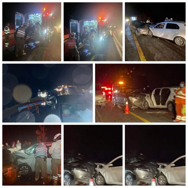 Dos lesionados deja encontronazo en la de cuota