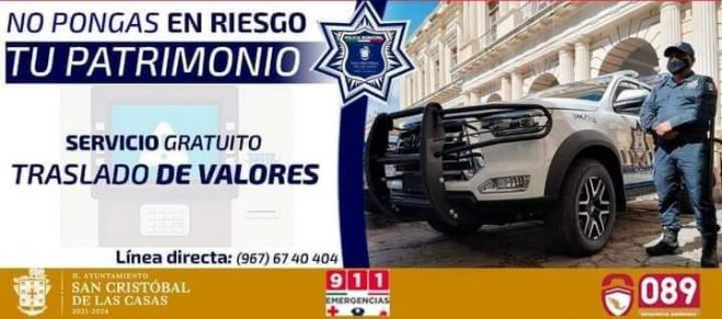 Polic&iacute;a Municipal refrenda apoyo a cuentahabientes para cuidar aguinaldo