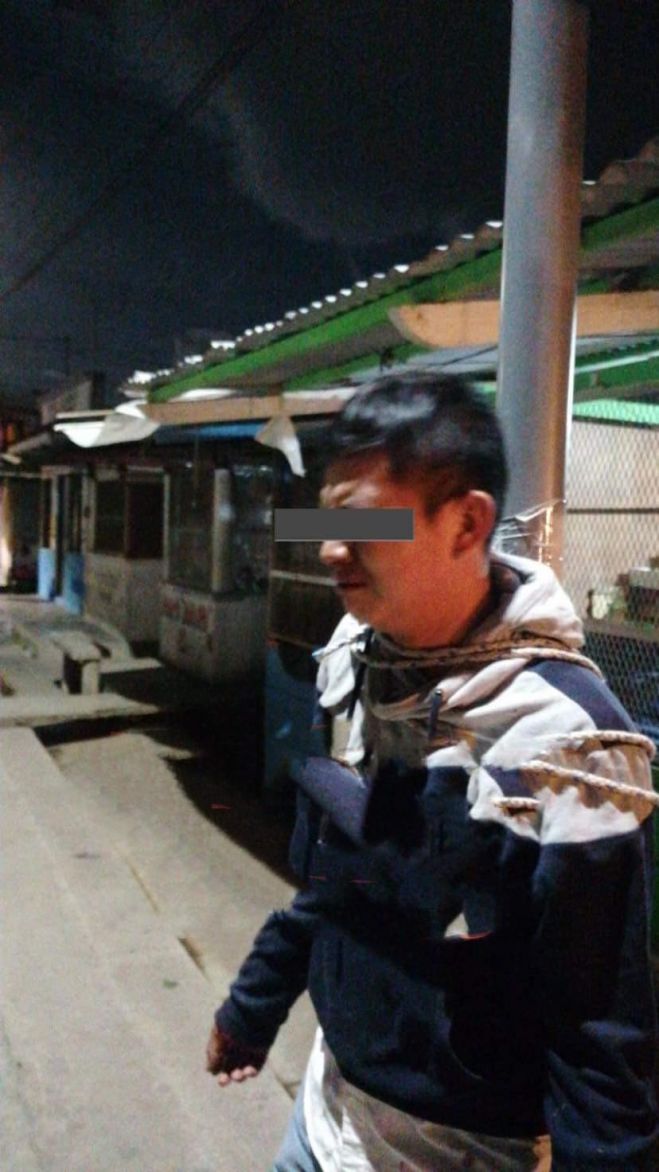 Vecinos y locatarios de San Ramón detienen y castigan a ladrón