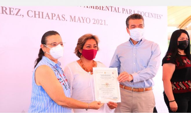 Gobierno de Chiapas promueve entre la comunidad escolar compromiso con la conservaci&oacute;n del entorno