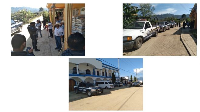 ELEMENTOS DE SEGURIDAD REALIZAN RECORRIDOS EN MUNICIPIOS DE CHENALHÓ Y ALDAMA