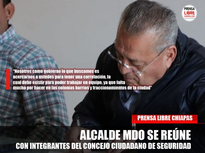   . El alcalde reconoció la participación e interés de los integrantes de dicho  consejo para buscar el bien común de todos sus representados.