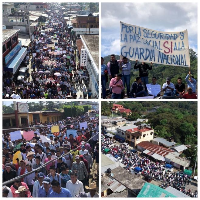 MARCHAN M&Aacute;S DE 5 MIL HABITANTES EN CHIL&Oacute;N