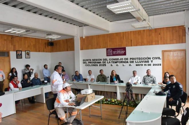 San Cristóbal de Las Casas se encuentra preparado para la temporada de lluvias y ciclones tropicales 2025