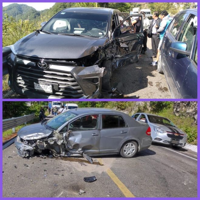 Tres lesionados deja accidente en Ocosingo