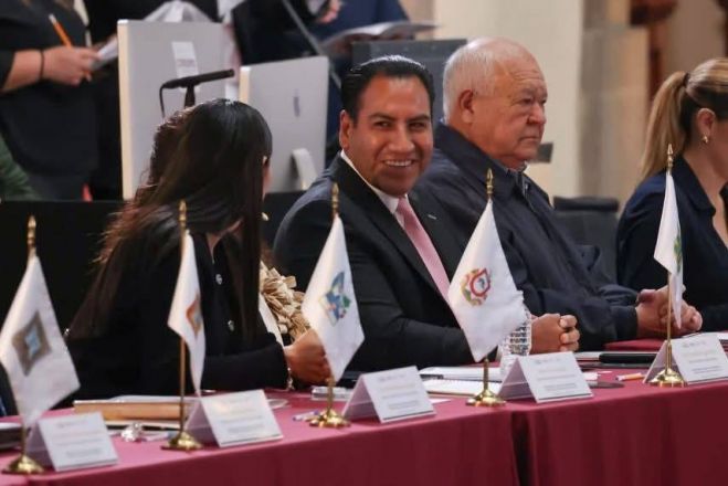 Eduardo Ramírez asiste a Sesión del Consejo Nacional de Seguridad, encabezada por Claudia Sheinbaum