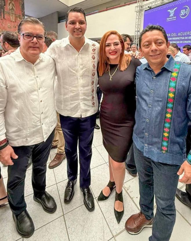 Asiste Fabiola Ricci a la firma de Acuerdo por una Justicia con Perspectiva de Género, Niñeces y Adolescencias en Chiapas