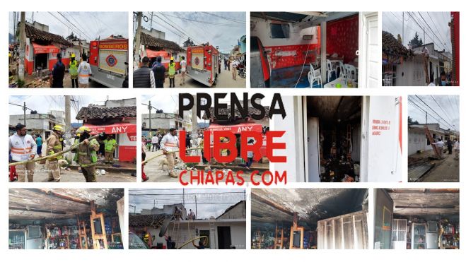 Daños materiales deja incendio en un negocio