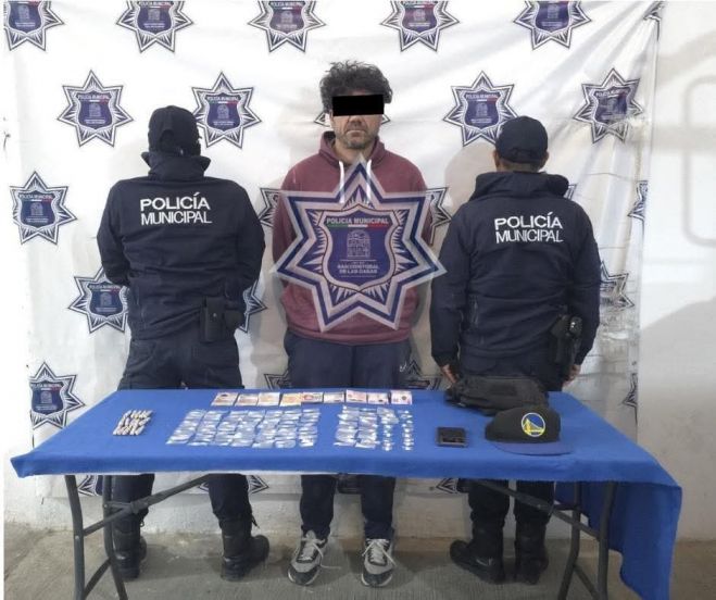 Polic&iacute;a Municipal asegura a presunto narcomenudista en el Centro de San Crist&oacute;bal