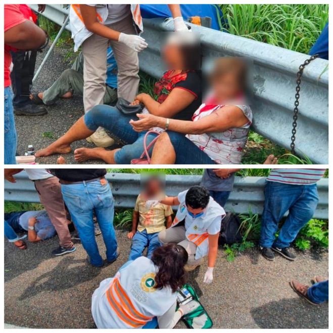 SE BRINDA ATENCI&Oacute;N INMEDIATA A ACCIDENTE CARRETERO EN EL TRAMO CINTALAPA-ARRIAGA