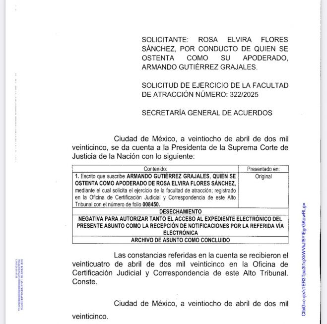 Resuelve la Suprema Corte como caso concluido el expediente de la Caja Popular San Juan Bosco