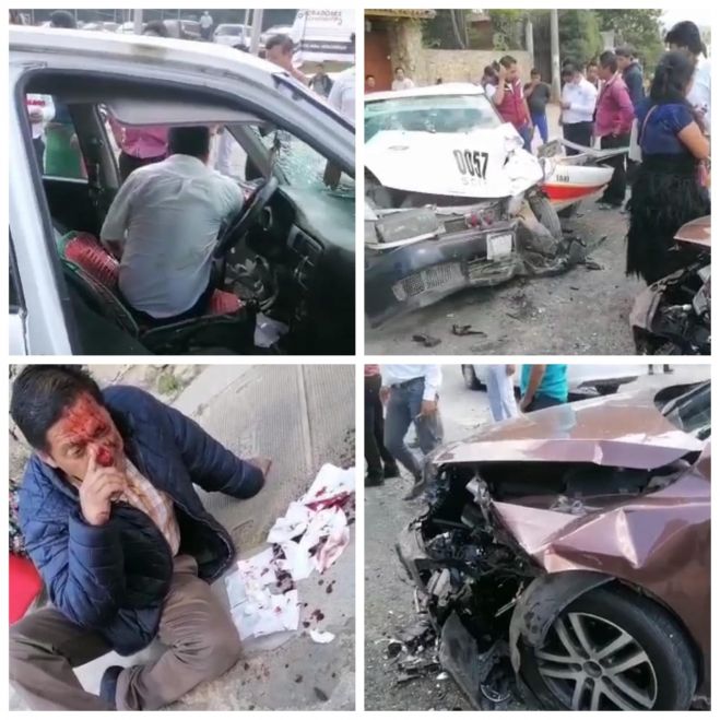 Dos lesionados deja accidente automovilístico
