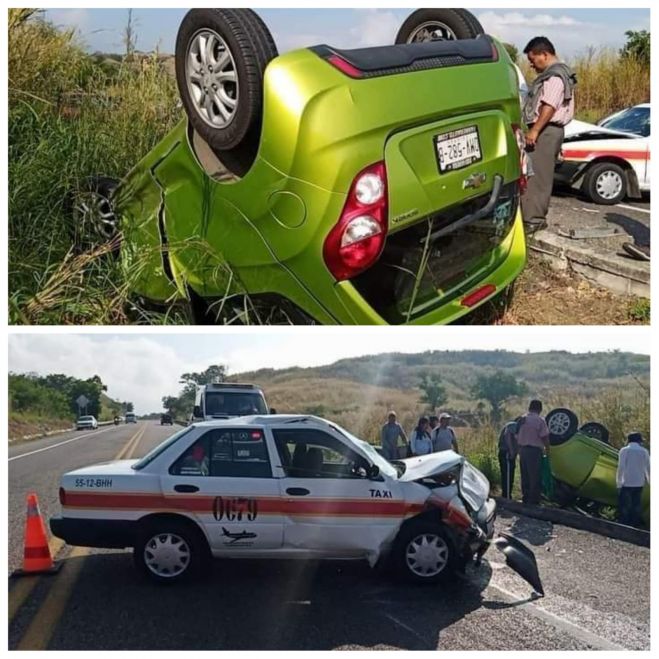 Varios lesionados deja accidente en la carretera de cuota SC-Tuxtla