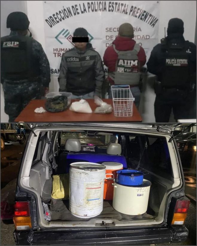 SSP y FGE detienen a masculino con narcóticos en San Cristóbal de Las Casas