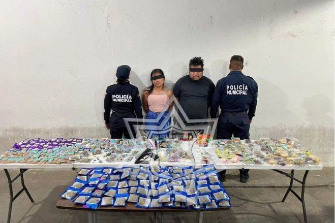 Detienen a dos personas con estupefacientes en San Cristóbal de Las Casas