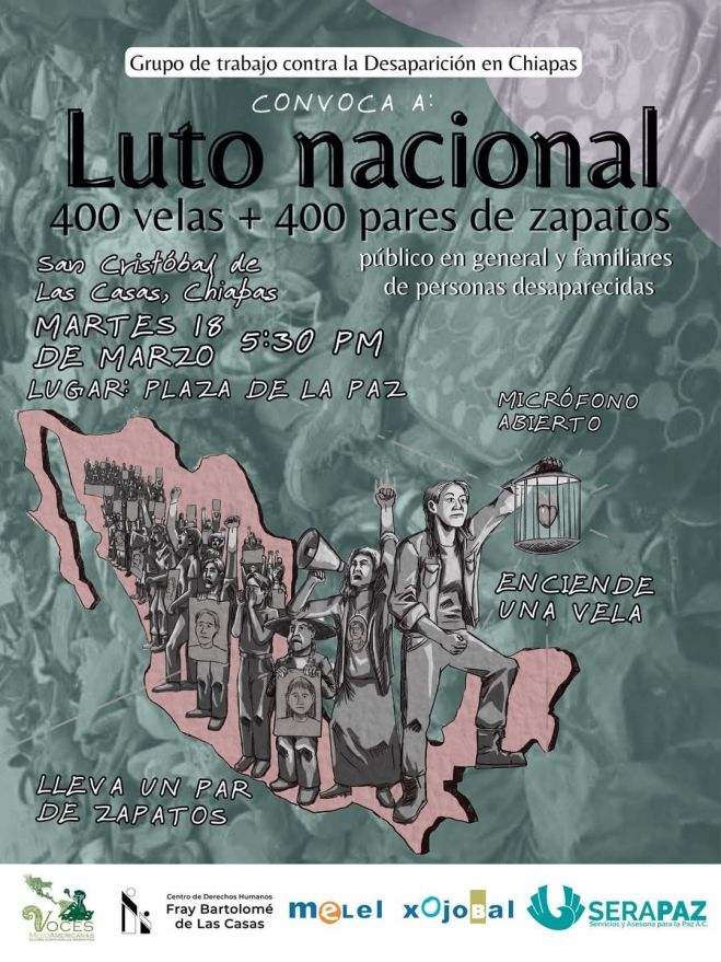 Convocan a "Luto Nacional" en memoria de víctimas de desapariciones y muertes