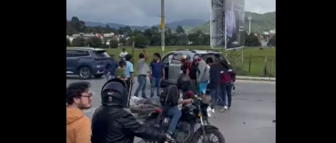 Motociclista grave tras accidente en San Cristóbal de Las Casas