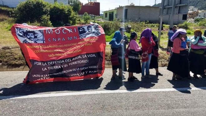 MOCRI CNPA MN realiza boteo en la carretera SC-Tuxtla