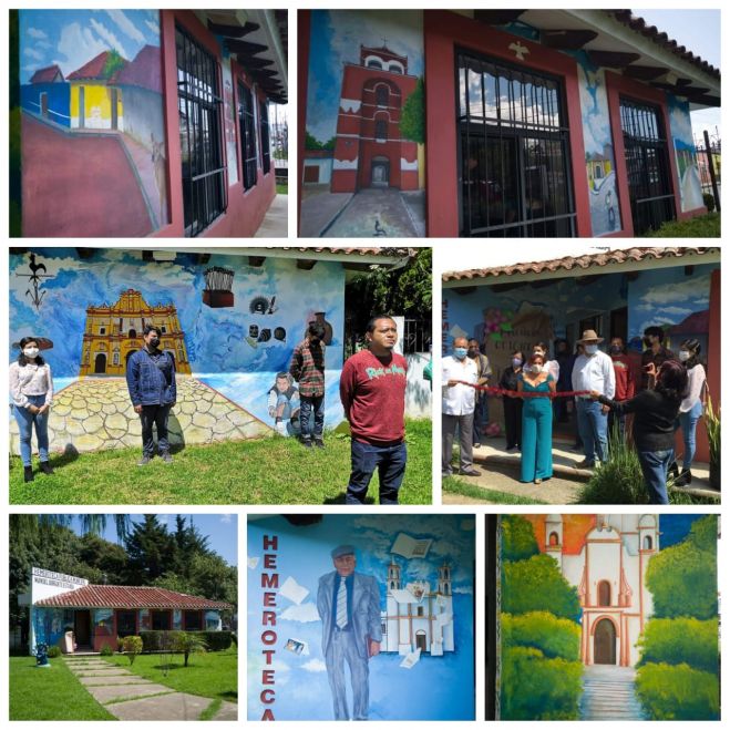 SE INAUGURA MURAL &ldquo;BAJO LA NEBLINA&rdquo; EN LA HEMEROTECA MUNICIPAL MANUEL BURGUETE ESTRADA