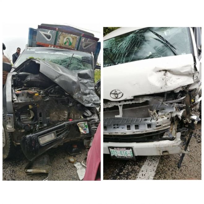 SIETE LESIONADOS DEJA FUERTE ACCIDENTE  EN ZINACANT&Aacute;N