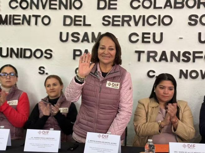DIF municipal realiza firma de convenio de colaboración para el fortalecimiento del servicio social universitario