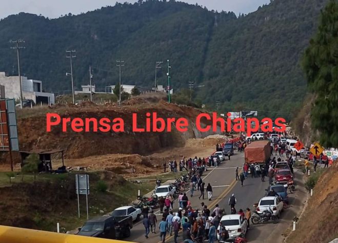 Bloquean entradas y salidas de San Crist&oacute;bal para exigir la liberaci&oacute;n de Juan Shilon