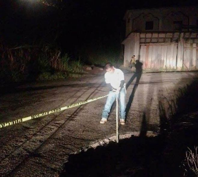 Se forma enorme socav&oacute;n en Chalchihuit&aacute;n tras intensas lluvias