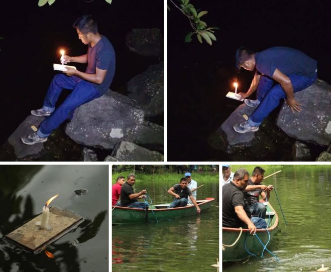 CON VELA LOCALIZAN CUERPO PERDIDO EN EL AGUA 