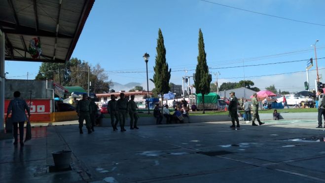 Resguardan instalaciones de la OCC ante amenaza de normalistas de llevarse las unidades