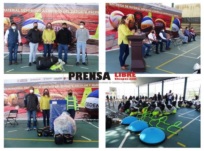 Regi&oacute;n Altos recibe material deportivo de CEDEM