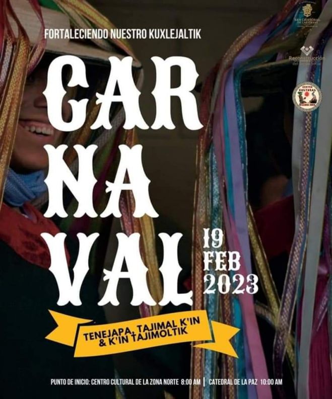 Presentar&aacute;n Carnaval de Tenejapa en la zona Norte de San Crist&oacute;bal de Las Casas 