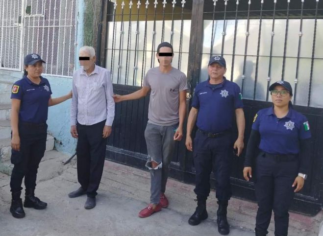 Policía Municipal localiza adulto mayor y lo entrega sano y salvo con familiares